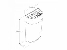 Koš závěsný MERIDA ONE 40 l otevřený, černý
