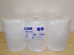 Toaletní papír MERIDA FLEXI, 100% celulóza, 2-vrstvý, výška 13,5 cm, průměr 18 cm, 180 m, (12rolí/bal)