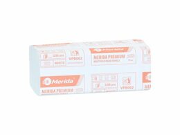 Papírové ručníky PREMIUM, 100% celulóza, bílé s modrým potiskem, 2-vrst., 3200 ks/kart.