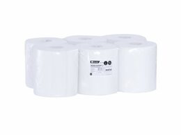 Papírové ručníky v rolích ECONOMY FLEXI MAXI, bílé, 1 -vrstvé, 320 m, 6 rolí/bal