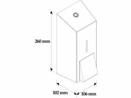 Sprejový dávkovač dezinfekčního roztoku STELLA nerez mat, 0,8 l. /dříve DSM401/