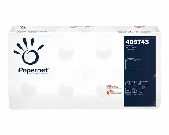 Toaletní papír TOP BÍLÝ, 3 - vrstvý, 12 cm, 27,5 m, 72 rol./bal.