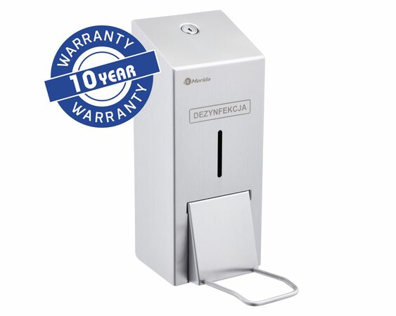 Sprejový dávkovač dezinfekčního roztoku STELLA nerez/mat 0,8 l, s loketním ovladačem
