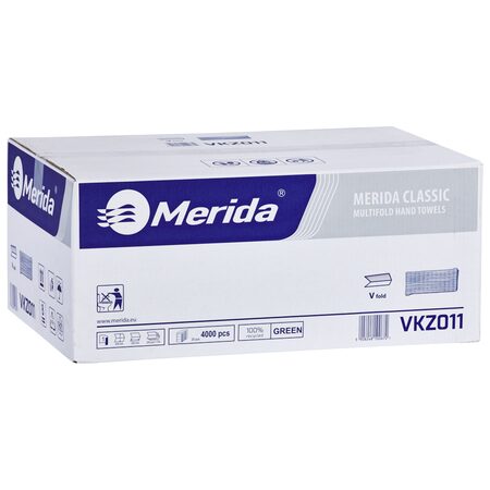 Jednotlivé papírové ručníky skládané ZELENÉ, 1-vrstvé, 4000 ks (20x200 ks) /dříve PZ11/