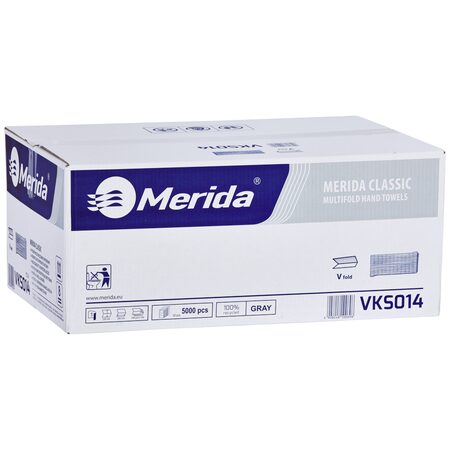 Jednotlivé papírové ručníky skládané ŠEDÉ, 1-vrstvé, 5000 ks (20x250 ks) /dříve PZ14/ 