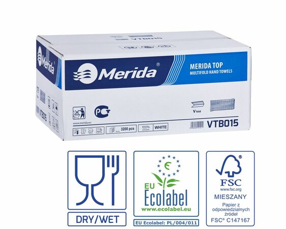 Jednotlivé papírové ručníky IDEAL, 2-vrstvé, 100% celulóza, 3200 ks, /dříve PZ15/
