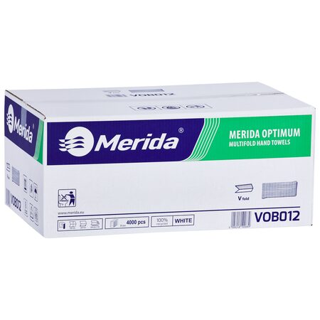 Jednotlivé papírové ručníky skládané OPTIMUM, bílé, 4000 ks, /dříve PZ12/