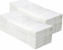 Jednotlivé papírové ručníky skládané EKONOM, bílé, 5000 ks, /dříve PZ27/