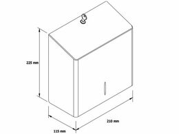 Zásobník na toaletní papír STELLA R10 ADVANCED MINI nerez mat 19cm