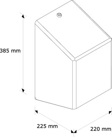 Zásobník na ručníky v rolích nerez lesk
