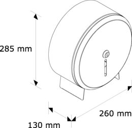 Zásobník na toaletní papír nerez lesk 19 cm