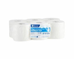 Papírové ručníky v rolích TOP FLEXI, 100% celulóza, délka 130 m, 2-vrstvé, 6rolí/bal