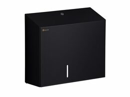 Zásobník na toaletní papír 20 cm s držákem na zbytek role MERIDA STELLA DUO nerez černá