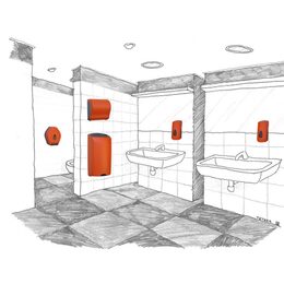 KOŠ na odpadky otevřený Maxi MERIDA UNIQUE ORANGE LINE - lesk