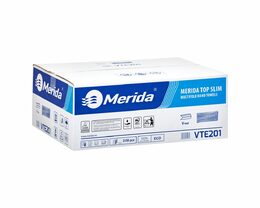Jednotlivé papírové ručníky MERIDA-TOP SLIM, 100% eco celulóza, 2-vrstvé, 3150 ks