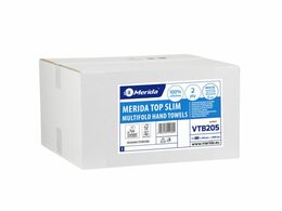 Jednotlivé papírové ručníky MERIDA TOP SLIM, 2-vrstvé, 100% celulóza, 3000 ks.(15x200 ks)