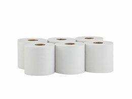 Papírové ručníky v rolích MAXI - BÍLÉ, 1-vrstvé, délka 320 m (PR16x6rol)