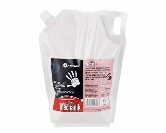 Mycí pasta MECHANIK na silné znečištění rukou, náhradní náplň 1750 g do MTX002