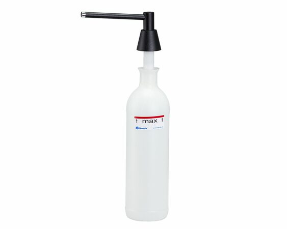 Dávkovač tekutého mýdla umyvadlový CONE, objem nádržky 1000 ml, černý