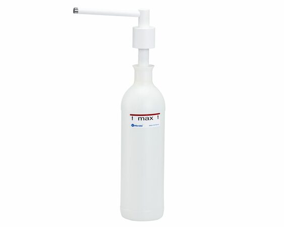 Dávkovač tekutého mýdla umyvadlový CYLINDER, objem nádržky 1000 ml, bílý