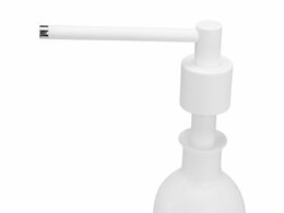Dávkovač tekutého mýdla umyvadlový CYLINDER, objem nádržky 1000 ml, bílý