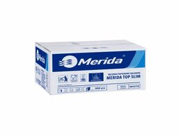 Jednotlivé papírové ručníky MERIDA TOP SLIM, 100% celulóza, 1-vrstvé, 3000 ks (15x200 ks)