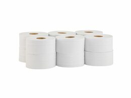 Toaletní papír OPTIMUM, 19 cm, 140 m, 2-vrstvý, bílý, (12rolí/balení)