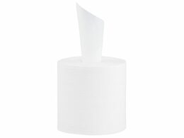 Papírové ručníky v rolích TOP MAXI FLEXI, bílé, 2-vrstvé, 100% celulóza, 158 m, 6 rolí/bal