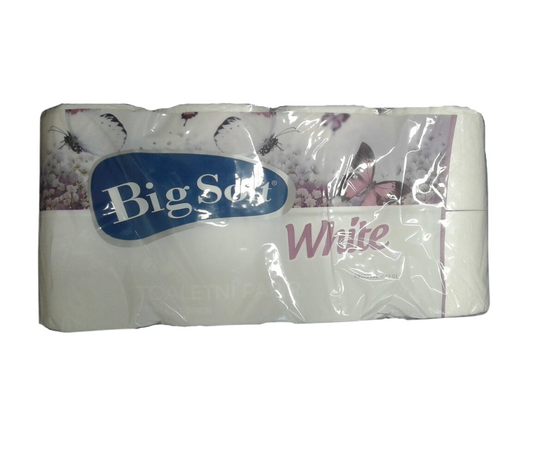 Toaletní papír Big Soft White, 100% celuloza, 2 vrst. - (80 ks/bal)