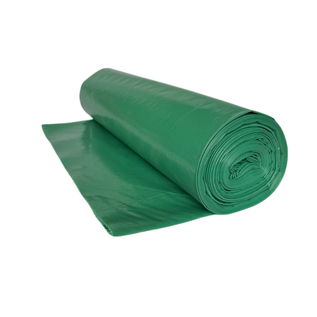 Pytle na odpadky LDPE 80 mi, 70x110 cm, 120 l, zelené 15ks/b