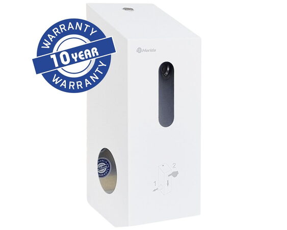 Zásobník na 2 role toaletního papíru Merida STELLA nerez bílý mat