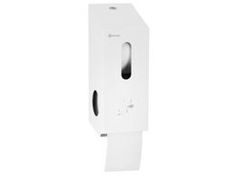 Zásobník na 2 role toaletního papíru Merida STELLA nerez bílý mat