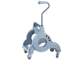 Úklidový vozík MERIDA modrý s ergonomickou rukojetí jednokbelíkový 15 l + box 8 l, ždímač