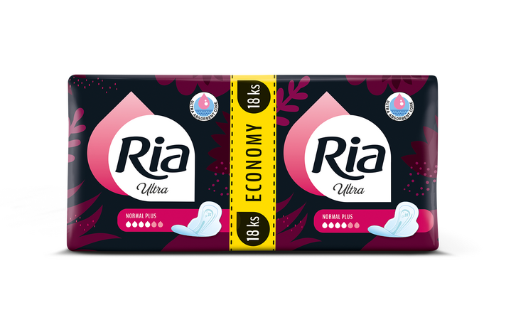 RIA ULTRA Normal Plus hygienické vložky 18ks 