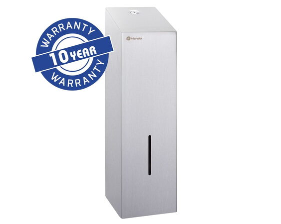 Zásobník na SKLÁDANÝ toaletní papír STELLA nerez mat kapacita až 675 listů