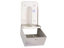 Zásobník na SKLÁDANÝ toaletní papír STELLA nerez mat kapacita až 900 listů