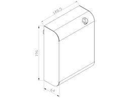 Kryt na elektronický difuzér Merida Aroma, STELLA nerez bílý