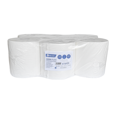 Papírové ručníky v rolích TOP FLEXI MAXI, 100% celulóza, 1-vrstvé, 270 m, (6rolí/bal)