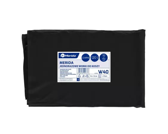 Pytle LDPE, 38 mi, 70x110 cm, 120 l, černé, 50 ks/bal /W40/