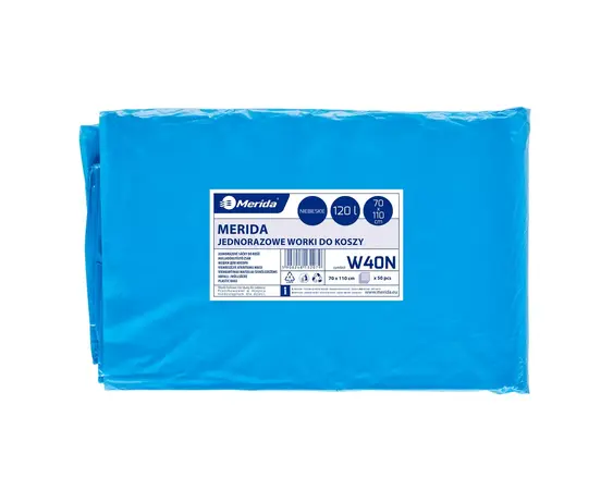 Pytle LDPE, 38 mi, 70x110 cm, 120 l, modré 50 ks/bal /W40N/