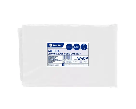Pytle LDPE, 40 mi, 90x110 cm, 160 l, čiré, 10ks/bal /W50P/