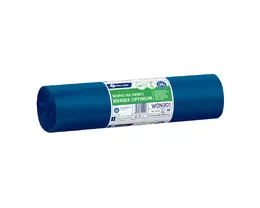 Pytle na odpadky MERIDA OPTIMUM, 70 x 110 cm, objem 120 l, role 50 ks, MODRÉ, LDPE