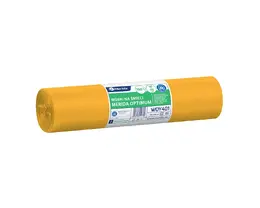 Pytle na odpad MERIDA OPTIMUM, 90 x 110 cm, objem 160 l, role 25 ks, ŽLUTÉ, LDPE