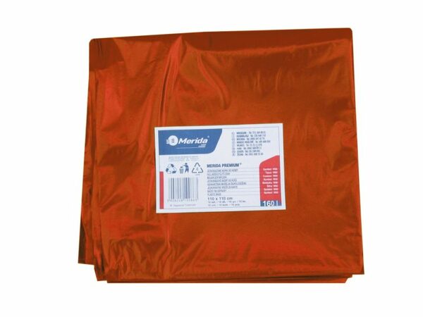 Pytle LDPE, 40 mi, 90x110 cm, 160 l, červené 10ks/bal /W50C/