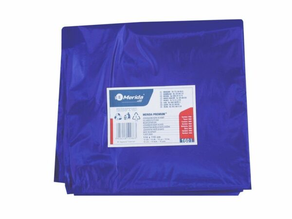 Pytle LDPE, 40 mi, 90x110 cm, 160 l, modré, 10ks/bal /W50N/