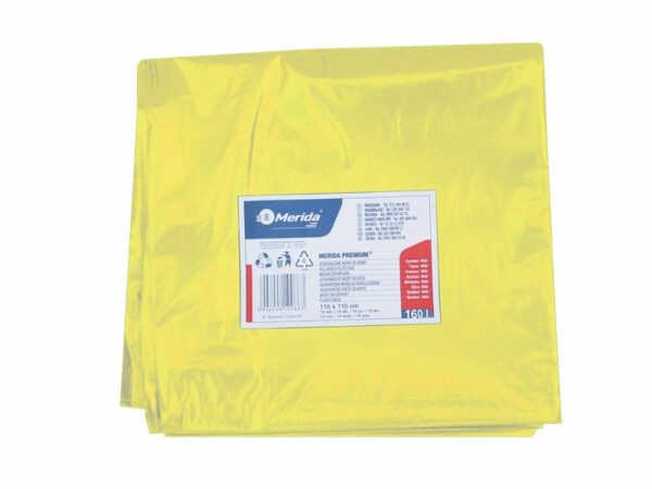 Pytle LDPE, 40 mi, 90x110 cm, 160 l, žluté, 10ks/bal /W50Y/
