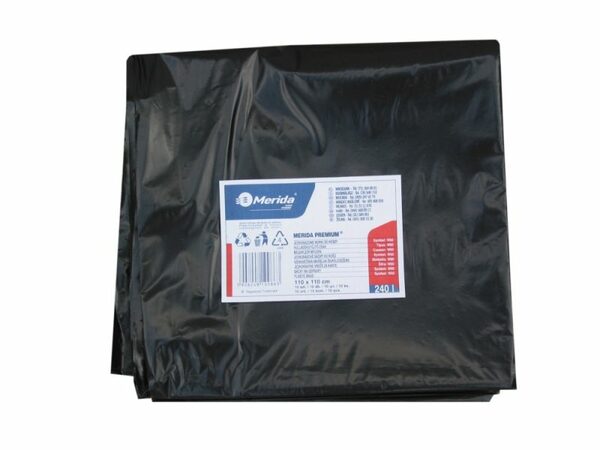 Pytle LDPE, 50 mi, 110x110 cm, 240 l, černé, 10ks/bal /W60/