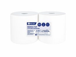 Papírové čistivo MERIDA TOP LUX z celulozy - větší (2 role/balení)