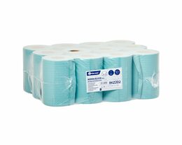 Papírové ručníky v rolích MINI - ZELENÉ, délka 90 m, (12rolí/balení)