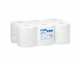 Papírové ručníky v rolích TOP  MAXI, 2-vrstvé, 100% celulóza, délka 156 m,  (6rolí/balení)